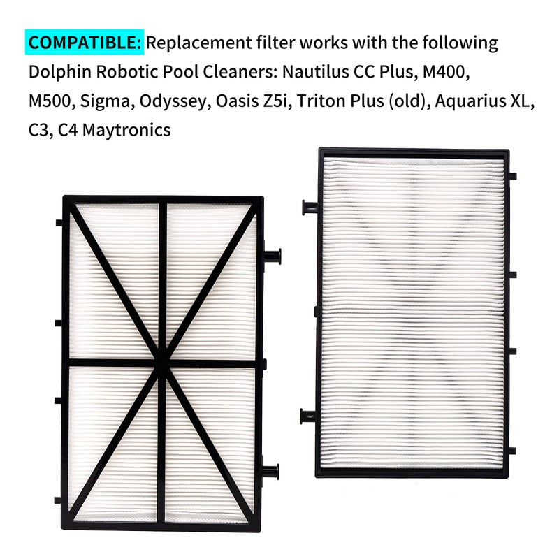 FFYan 4-Pack Pool Filter 9991432-R4 Pool Filter, Compatible for Dolphin