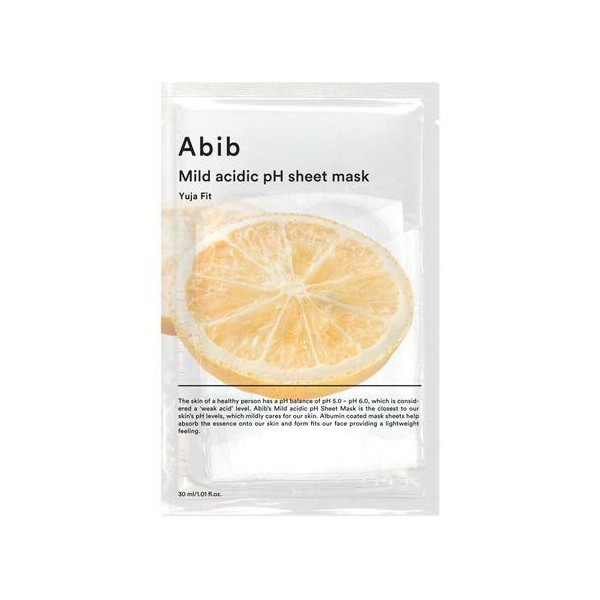 Abib Mild Acidic pH Sheet Mask Yuja Fit 1 Sheet - Sheet Mask Yuja Fit