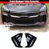 LUC For 2017-2023 KIA Stinger Gloss Blk Front Bumper Vent