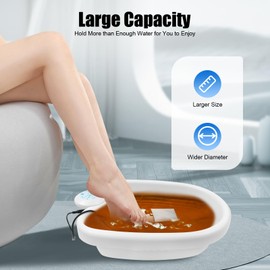 Lidhujnk Ionic Foot Bath Detox Machine, Foot Cleaner Machine, Ion Cleanse Negative Feet Bath Spa Kit with Heating Belt, Time Setting, Massage Tub