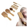 Cepillos Juego 6pcs De Bamb De Peine Para El Antiesttico
