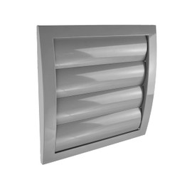 Vent Systems 150 mm (190 x 190) Grey Vent Cover for Dryer Exhaust Ventilation Pipe, Grey Vented Outdoor Dryer Vent Cover Opening Flap Keeps Insects HVAC