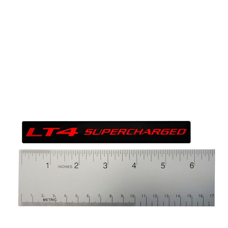 ERPART LT4 Supercharged RED on Black Highly Polished Real Aluminum