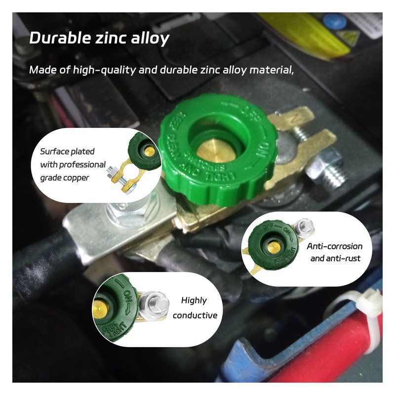 Dickno Top Post Battery Quick Disconnect Switch, Auto Battery Master