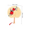 Beatifufu Handmade Woven Handheld Fan Chinese Summer Cooling Fan for