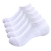 YUEDGE White Ankle Trainer Socks Short Bamboo Men Socks Wicking