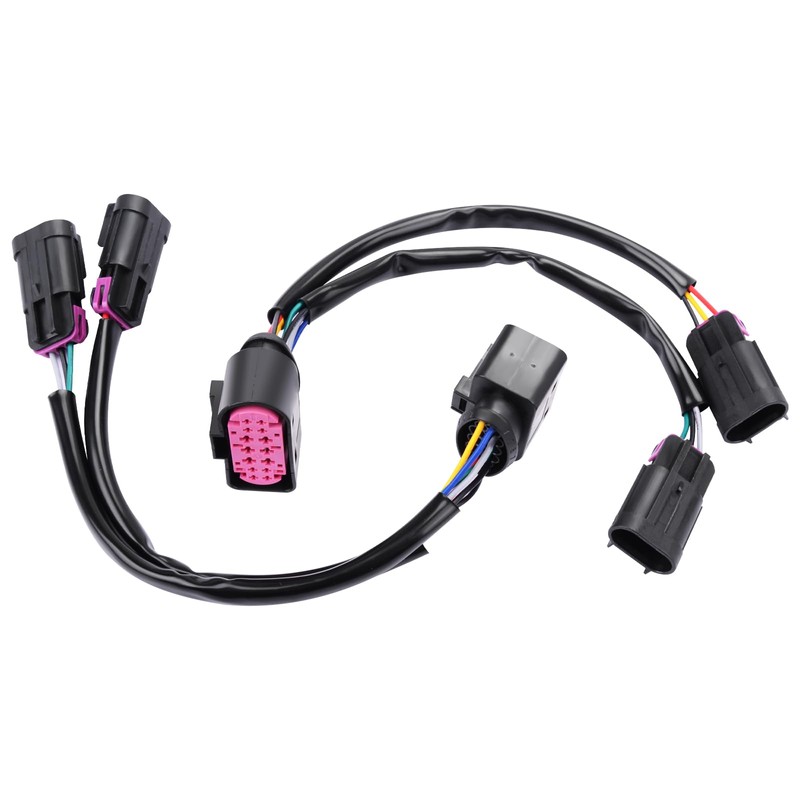 Headlight Conversion Wire Harness,Quad Housing to Projector Adapter Compatible with