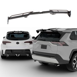 NARPES Rear Window Roof Spoiler Wing Gloss Black Compatible with for Toyota Corolla Hatchback Cross C-HR CHR RAV4 Venza BZ4X All Models All Years