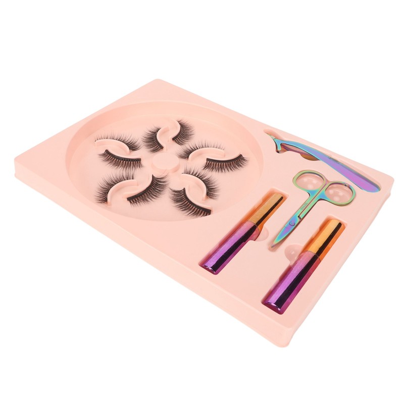 5 Pairs Magnetic Lashes with Eyeliner Kit Glue Free Waterproof
