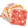 VIVIQUEN 24 Pack Floral Pattern Double-Sided Paper, 12-inches Hippie Groovy