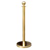 Gold Crown Top Decorative Rope Safety Queue Stanchion Barrier in