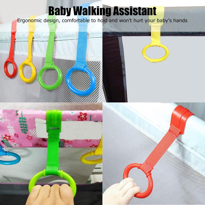 Yosoo Baby Pull Up Rings, 4pcs Baby Pull Up Rings
