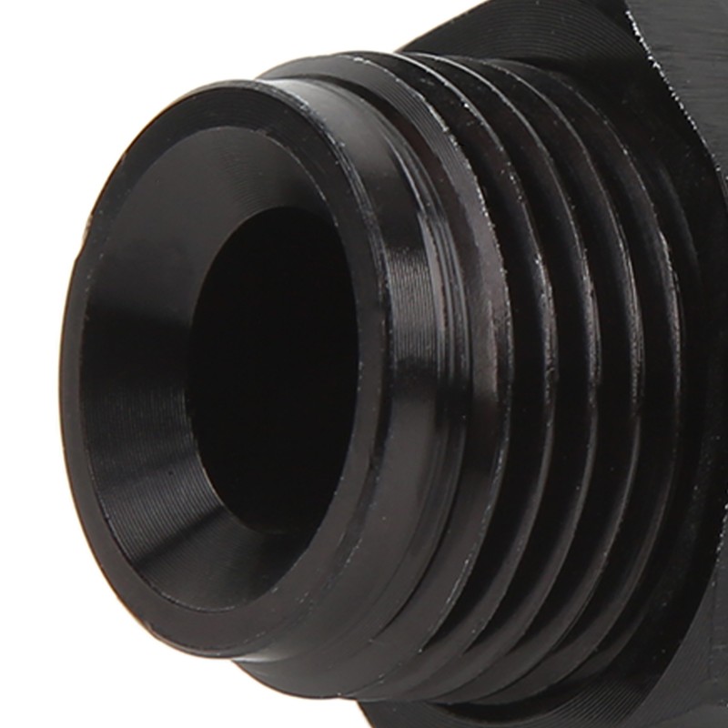 Fuel Cell Bulkhead Fitting with PTFE Washer Black Anodized 6061‑T6