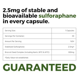 BrocElite Mara Labs Kids | Broccoli Supplement w/Naturally Stabilized Sulforaphane Extract for Children | No Glyphosate Residue | 30 Vegan Capsules