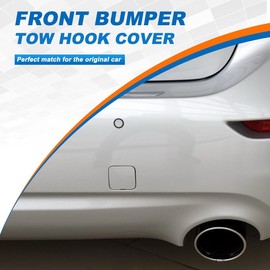 CZShiYue Car Rear Bumper Tow Hook Cover Cap Towing Eye for Infiniti Q50 2014 2015 2016 2017 2018 850714GA0A 85071-4GA0A Trailer Cover (White, Right Passenger Side)