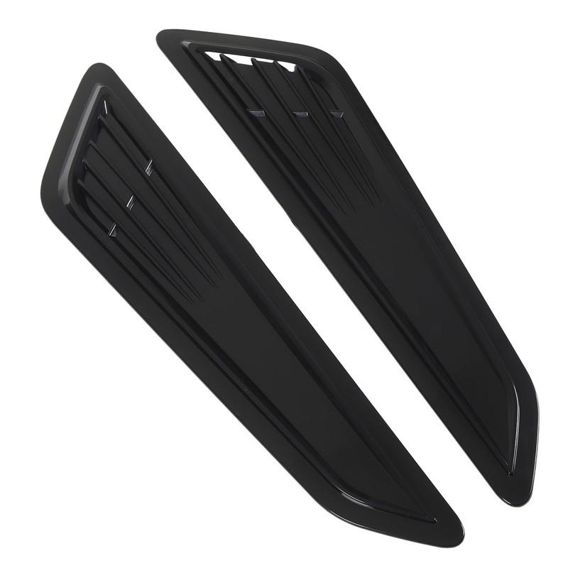 2 Pcs Hood Vent Cover Black Air Intake Dashboard Decorative