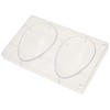 Decora 0050054 PROFIFORM FÜR SCHOKOLADENEIER AUS Poly 130G 2HOHLRAUM 150X100MM,