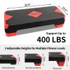 SPART Adjustable Workout Aerobic Stepper Aerobic Exercise Step Platform -