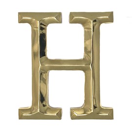 Monogram Letter H Door Knocker - Brass