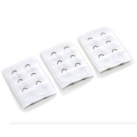 Pregnancy Bra Extender with Two-Hooks (Value 6-Pack of 3 Black and 3 White)