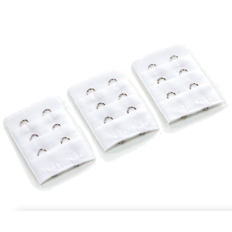 Pregnancy Bra Extender with Two-Hooks (Value 6-Pack of 3 Black