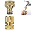 Brass Hose Connector, Garden Hose Connector, Thread Easy Connection Tap