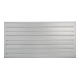 HandiSOLUTIONS 4x2 Framed HandiWALL Kit, Gray PVC Slatwall Garage Wall Organizer, Heavy Duty Framed Slatwall Panel Storage Kit, Wall Mount Organizing Storage System