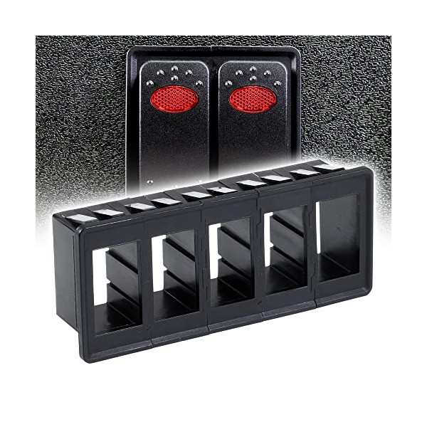 ONLINE LED STORE True Mods 5-Slot Rocker Switch Panel Housing