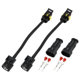 2 Piece Motorcycle Auxiliary Headlight Adapter Cable Kit 08V73MKSE00 Compatible with Honda CRF 1100 NC 750X XL