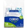 Dixie To Go Paper Coffee Cups With Lids, 12 oz,