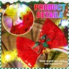 Zoestar Christmas Headband with LED Mouse Ears Headband Christmas Bow