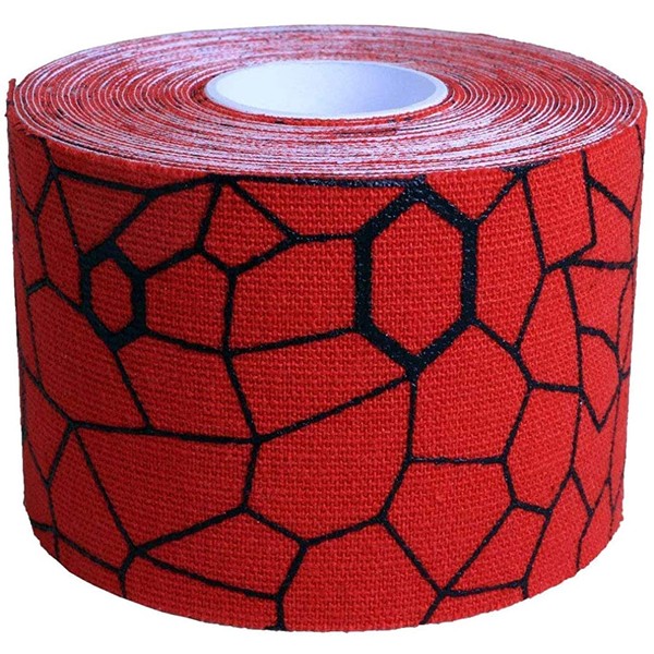 Theraband Tape Hot Red/Black, Individual Roll