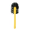 Commercial-Grade Toilet Bowl Brush, 17" Long, Plastic Handle, Brown