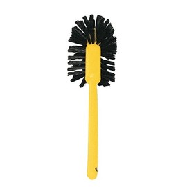Commercial-Grade Toilet Bowl Brush, 17" Long, Plastic Handle, Brown