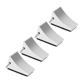 VBESTLIFE 4PCS RC Model Car Wheel Blocks,RC Aluminum Alloy Wheel Chock ， RC Tire Wheel Blocks for RC Cars(Silver)