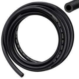 Tnisesm 1/4 Fuel Line Hose NBR Rubber 10FT 200PSI J30R7 for Fuel Systems Engines Tube Hose