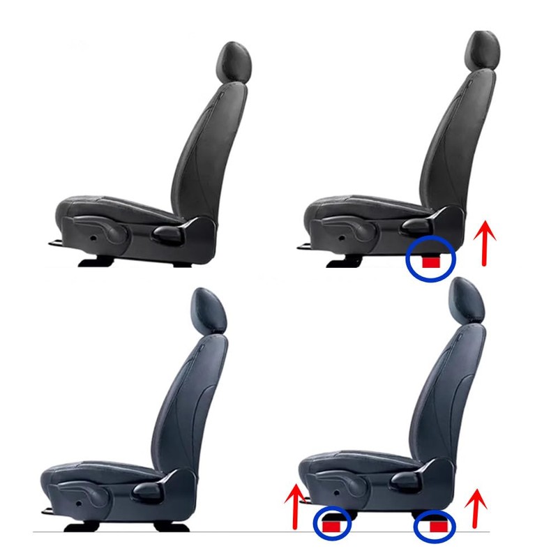 2pcs Car/Truck Seat Rise Spacer Lifting Seats Height Back Heighten
