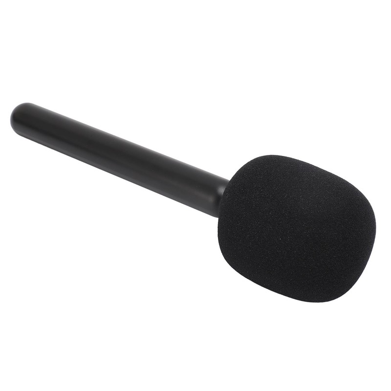 Wireless Mic Handheld Adapter with Windshield Foam Lightweight Interview Microphone