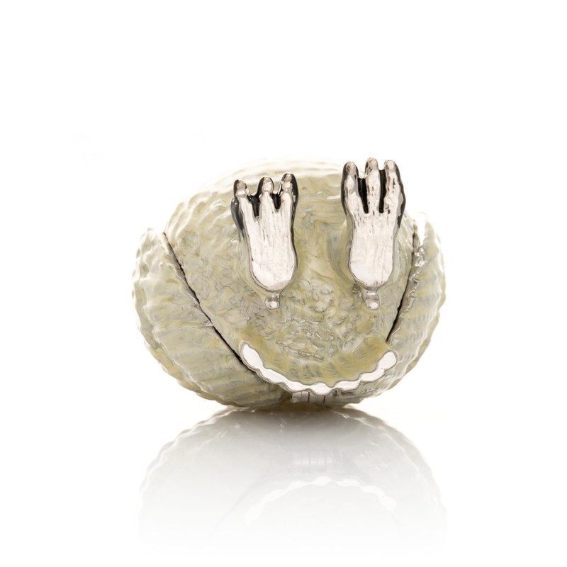 Keren Kopal Silver Owl Trinket Box Decorated with Crystals