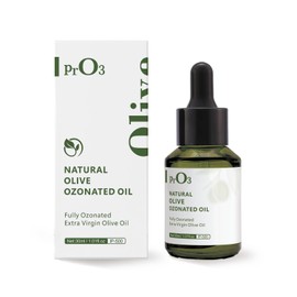 PrO3 Fully Ozoneted Olive Oil-100% Pure Ozone Oil-1 OZ-Glass Dropper Bottle-Organic Natural for Skin Care Essence Oil- Rich in Reactive Oxygen.