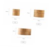 Vaguelly Bamboo Cream Travel Bottles Refillable Cosmetics Containers Safe Sealing