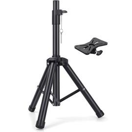 Dolphin ST-200 Speaker Tripod Stand - Adjustable Height from 38" to 79", Maximum Weight Capacity of 110 lbs - Perfect for Audio Setups - Black