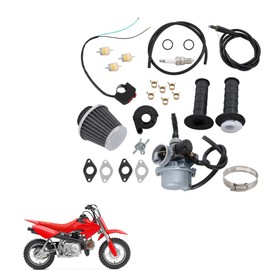waltyotur PZ19 Carburetor Kit with Filter Throttle Handle Grips Cable Replacement for Honda CRF50 XL70, 50cc 70cc 90cc 110cc 125cc Tao Tao GK110