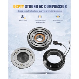 OCPTY AC Compressor Clutch for 2003-2006 for Kia Sorento 3.5L 977013E200 977013E200RU 58190 AC58190 97701-3E200