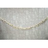 DeKulture 96" White Wool Felt Mistletoe Garland - Christmas Decorations,