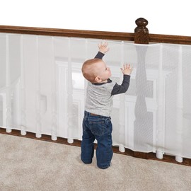 2 Metre Stair Safety Net, Children's Safety Net, Stair Railing Fence Mesh, Baby Balcony Net, Stair Safety Net for Children, Safety Net, for Babies