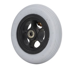 6in Electric Wheelchair Wheel Noiseless Aluminum Alloy Hub Rubber Inflatable Wheel Replacement