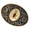 HUABOLA CALYN Belt Buckle for Men- Unique Luminous Stone Native