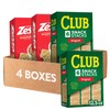 Club and Zesta Crackers, Party Snacks, Variety Pack (4 Boxes)