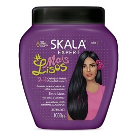Crema Para Peinar Cabello Liso Anti Frizz Skala Mais Lisos